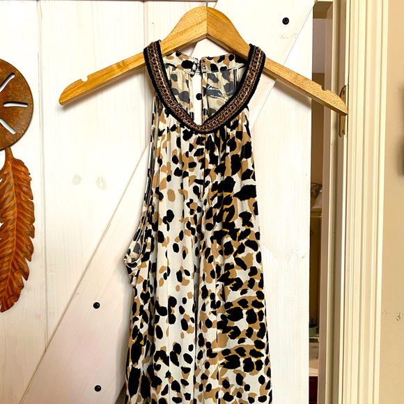 Lane Bryant Leopard Top choker neck sz. 18/20 - Picture 1 of 4